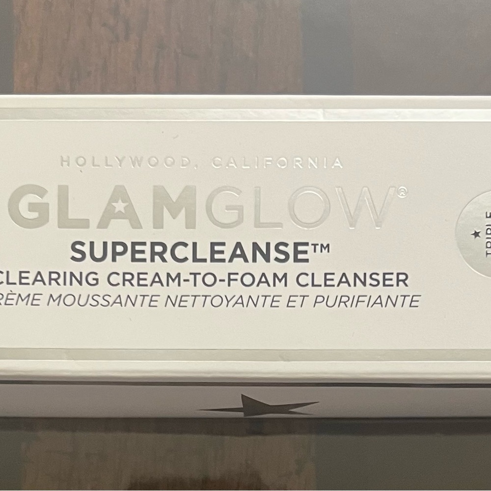 Never Opened GlamGlow Super Cleanse Clearing Cream-to-Foam Cleanser